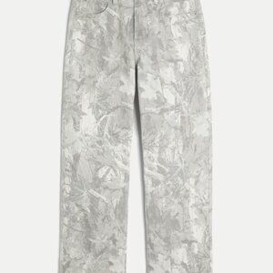 Hollister Women's Low Rise Camo Baggy Jeans Size 2L